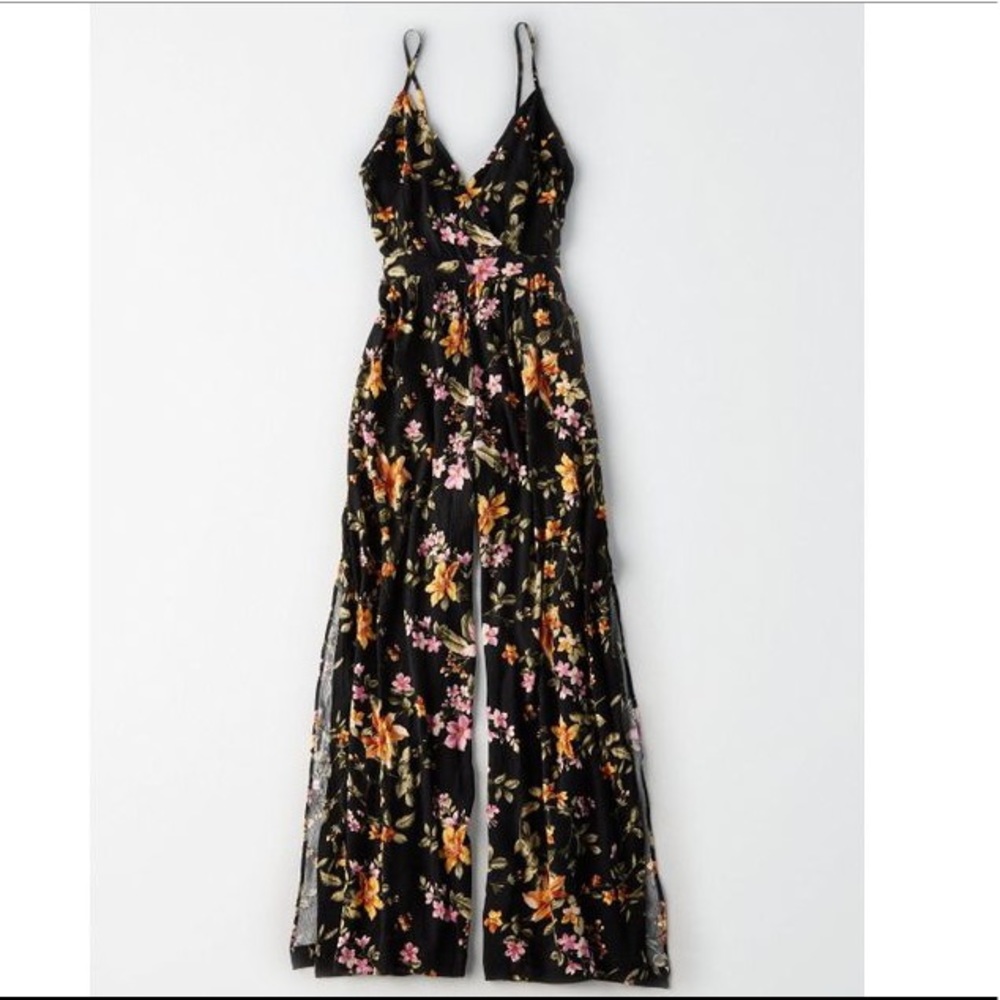 American Eagle Floral Jumpsuit